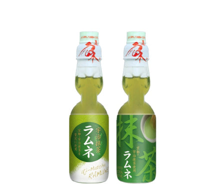日本RAMUNE 浓郁抹茶味汽水 x2瓶
