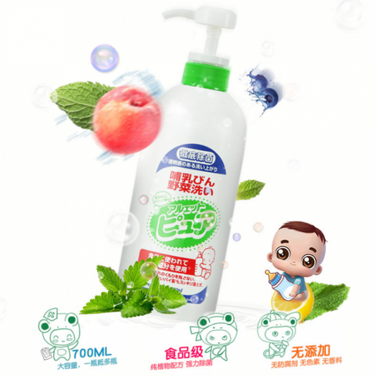 日本丹平婴幼儿奶瓶果蔬宝宝玩具清洁液x2大瓶